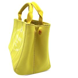 Prada-Borsa Prada con logo Canapa gialla-Giallo