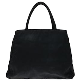 Prada-PRADA Hand Bag Nylon Black Auth 68959-Black