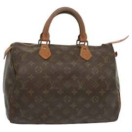 Louis Vuitton-Louis Vuitton Monogram Speedy 30 Hand Bag M41526 LV Auth 68955-Monogram