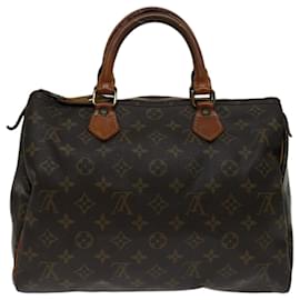 Louis Vuitton-Louis Vuitton Monogram Speedy 30 Hand Bag M41526 LV Auth 69592-Monogram