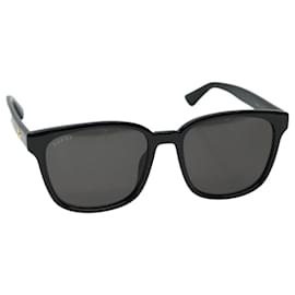 Gucci-GUCCI Gafas de sol plastico Negro Auth 69125-Negro