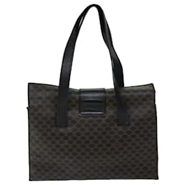 Céline-CELINE Borsa a mano in tela macadam PVC nero Auth 69608-Nero