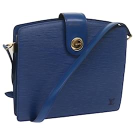 Louis Vuitton-LOUIS VUITTON Bolso de hombro Epi Capuchino Azul M52345 LV Auth 68995-Azul