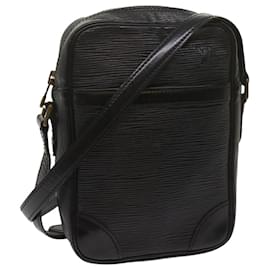 Louis Vuitton-LOUIS VUITTON Epi Danube Shoulder Bag Black M45632 LV Auth 68106-Black