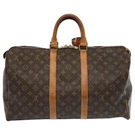 Louis Vuitton-Louis Vuitton-Monogramm Keepall 45 Boston Bag M.41428 LV Auth 67698-Monogramm