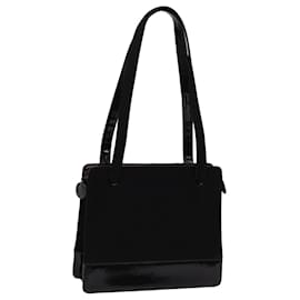 Chanel-CHANEL Shoulder Bag Cotton Black CC Auth bs13024-Black
