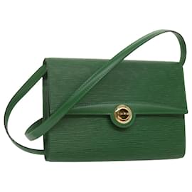 Louis Vuitton-LOUIS VUITTON Epi Pochette Arche Shoulder Bag Green M52574 LV Auth 68998-Green