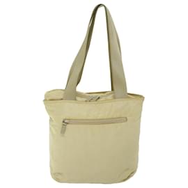 Prada-PRADA Borsa a Spalla Nylon Panna Auth 69347-Crudo