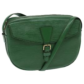 Louis Vuitton-LOUIS VUITTON Epi Jeune Fille MM Shoulder Bag Green M52154 LV Auth 69277-Green