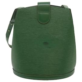 Louis Vuitton-LOUIS VUITTON Epi Cluny Shoulder Bag Green M52254 LV Auth bs12689-Green