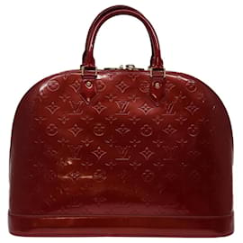 Louis Vuitton-Bolsa de mão LOUIS VUITTON Monogram Vernis Alma GM Pomme D'amour M93596 auth 69302-Outro