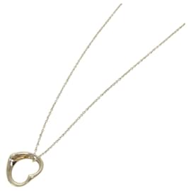 Autre Marque-Tiffany & Co. Herz Halskette Metall Silber Auth am6011-Silber