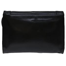 Christian Dior-Christian Dior Bolsa tiracolo couro preto Auth bs12729-Preto