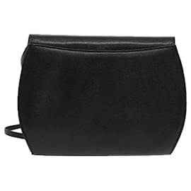 Givenchy-GIVENCHY Shoulder Bag Leather Black Auth bs12854-Black