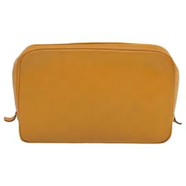 Louis Vuitton-LOUIS VUITTON Damier Anfini Trousse Toilette Bag Yellow Solar N23340 auth 69270-Other,Yellow