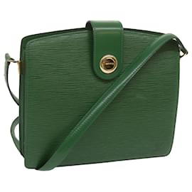 Louis Vuitton-LOUIS VUITTON Epi Capuchin Shoulder Bag Green M52344 LV Auth 68994-Green