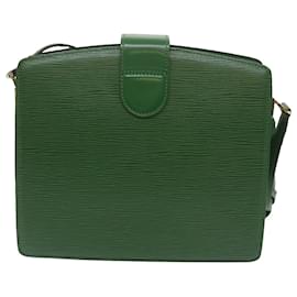 Louis Vuitton-LOUIS VUITTON Bolsa de ombro Epi Capuchin Verde M52344 Autenticação de LV 68994-Verde