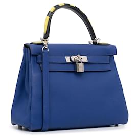 Hermès-HERMES HandtaschenLeder-Blau