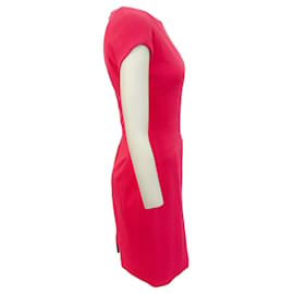Autre Marque-Narciso Rodriguez - Robe rose vif à manches courtes et découpes au dos-Rose