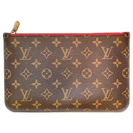 Bolsa Clutch Louis Vuitton Neverfull GM Monogram Marrom Marrom