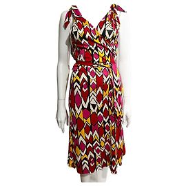 Diane Von Furstenberg Vestido envelope de seda DvF Tyler Multicor