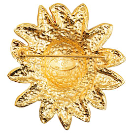 Chanel-Broche de cabeça de leão de ouro Chanel-Dourado
