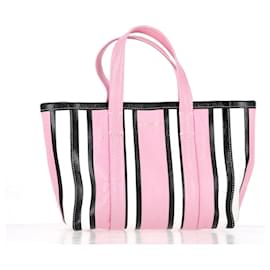 Balenciaga-Balenciaga Medium East-West Shopper Bag in Pink Leather-Pink