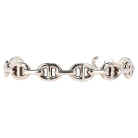 Hermès-Bracelet Hermes Chaine d'ancre en Argent Massif-Argenté,Métallisé