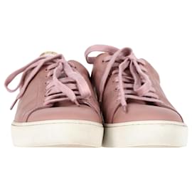 Burberry-Burberry Westford Sneakers aus perforiertem, kariertem Leder in zartrosa-Pink