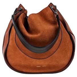 Proenza Schouler-Proenza Schouler Large Arch Shoulder Bag in Brown Suede-Brown