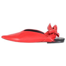 Céline Mules rouges à lacets - taille EU 38 Rouge