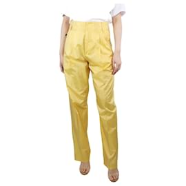 Isabel Marant-Pantaloni in nylon giallo - taglia UK 8-Giallo