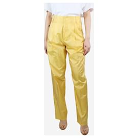 Isabel Marant-Calças de nylon amarelas - tamanho UK 8-Amarelo