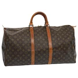 Louis Vuitton-Louis Vuitton-Monogramm Keepall 55 Boston Bag M.41424 LV Auth 68767-Monogramm