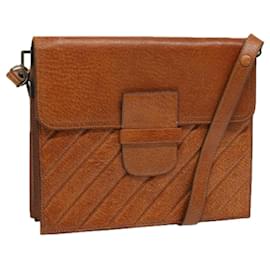 Saint Laurent-SAINT LAURENT Shoulder Bag Leather Brown Auth bs12837-Brown