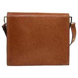 Saint Laurent-SAINT LAURENT Shoulder Bag Leather Brown Auth bs12837-Brown