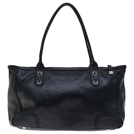 Gucci-GUCCI GG Canvas Guccissima Shoulder Bag Black 177052 Auth bs12744-Black