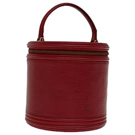 Louis Vuitton-LOUIS VUITTON Epi Cannes Hand Bag Red M48037 LV Auth 69281-Red