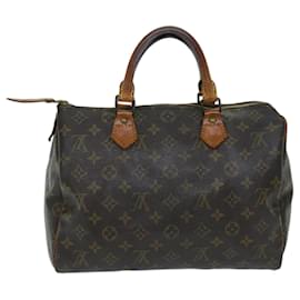 Louis Vuitton-Louis Vuitton Monogram Speedy 30 Hand Bag M41526 LV Auth 69589-Monogram