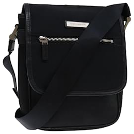 Burberry-BURBERRY Shoulder Bag Nylon Black Auth bs12802-Black