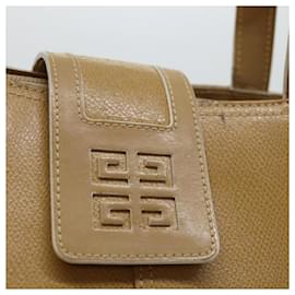 Givenchy-Bolsa de mão GIVENCHY em couro bege Auth bs12860-Bege