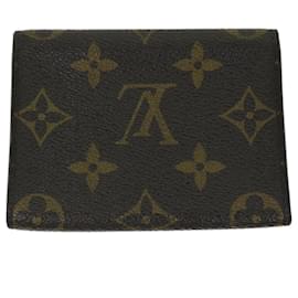 Louis Vuitton-LOUIS VUITTON Monogram Amberop Cartes de Visit Kartenetui M62920 LV Auth th4750-Monogramm