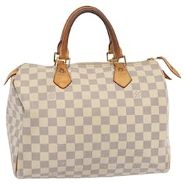 Louis Vuitton-Louis Vuitton Damier Azur Speedy 30 Hand Bag N41533 LV Auth 68486-Other