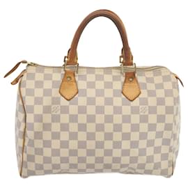 Louis Vuitton-Louis Vuitton Damier Azur Speedy 30 Hand Bag N41533 Auth LV 68486-Autre