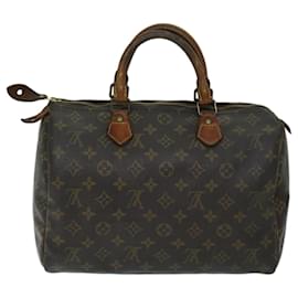 Louis Vuitton-Louis Vuitton Monogram Speedy 30 Hand Bag M41526 LV Auth 69481-Monogram