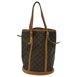Louis Vuitton-LOUIS VUITTON Monogram Bucket GM Shoulder Bag M42236 LV Auth 69474-Monogram