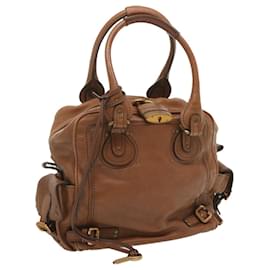 Chloé-Chloe Paddington Shoulder Bag Leather Brown Auth ep3698-Brown