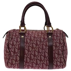 Christian Dior-Christian Dior Trotter Sac à main en toile Rouge Auth 68909-Rouge