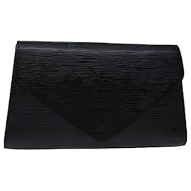 Louis Vuitton-LOUIS VUITTON Epi Art Deco Clutch Bag Black M52632 LV Auth 68105-Black