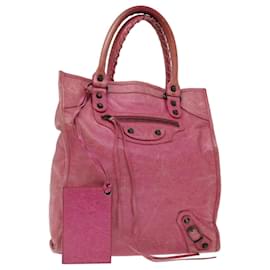 Balenciaga-BALENCIAGA The Sunday Handtasche Leder Rosa 235217 Auth 69676-Pink